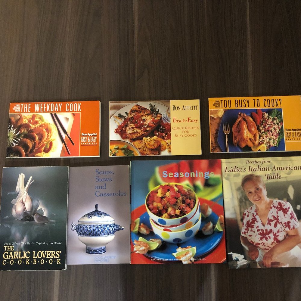Great Variety of 7 Paperback Cookbooks
